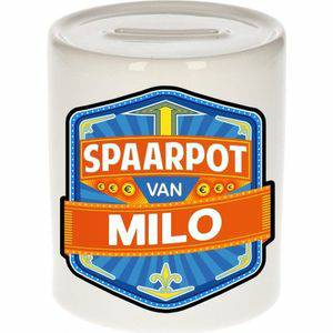 Bellatio Decorations Spaarpotten Kinder spaarpot voor Milo keramiek naam spaarpotten